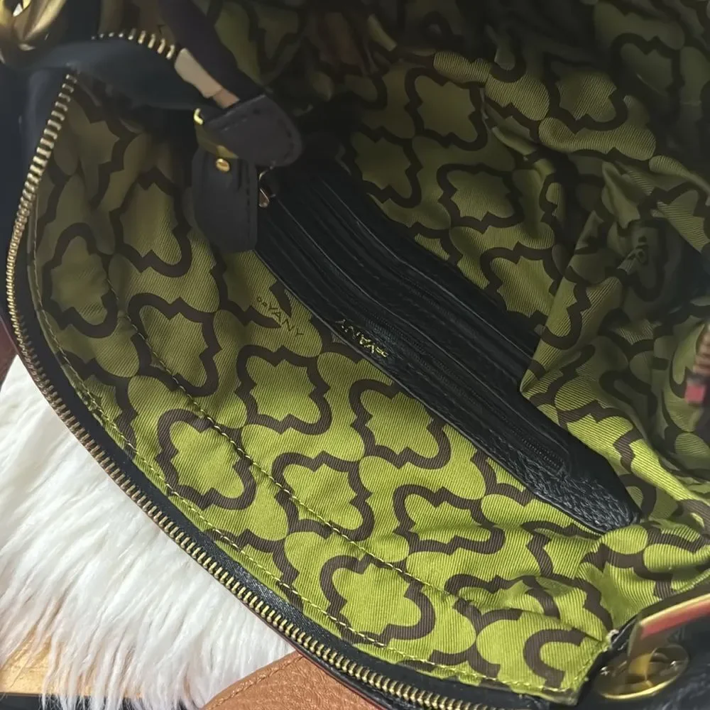 OR YANY LEATHER SATCHELS BAG  MULTICOLOR